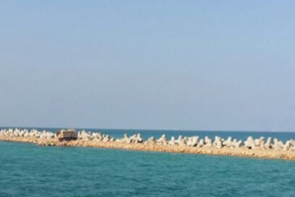 Breakwater of the new port in Alexandria with length of 5 km (2)