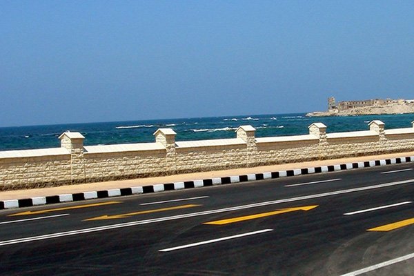 Construction of seawall in Alexandria Port (2)